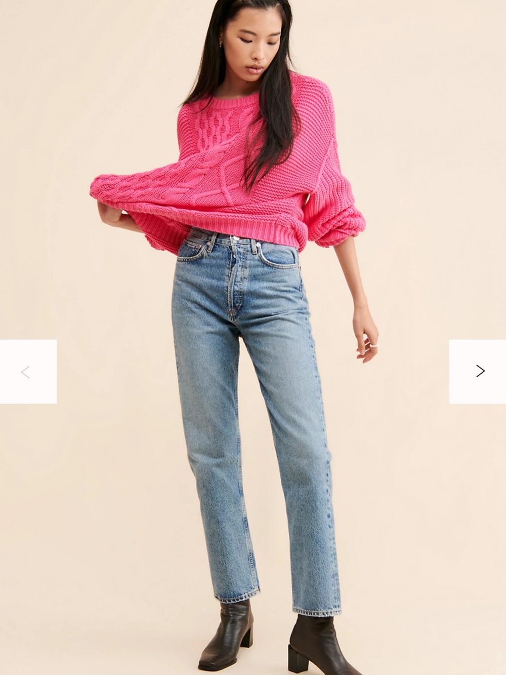 Agolde Straight-Leg Jeans in Light Blue Denim
